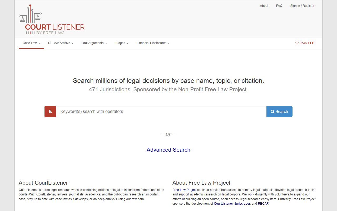 Washington County court dockets CourtListener federal docket search alternative