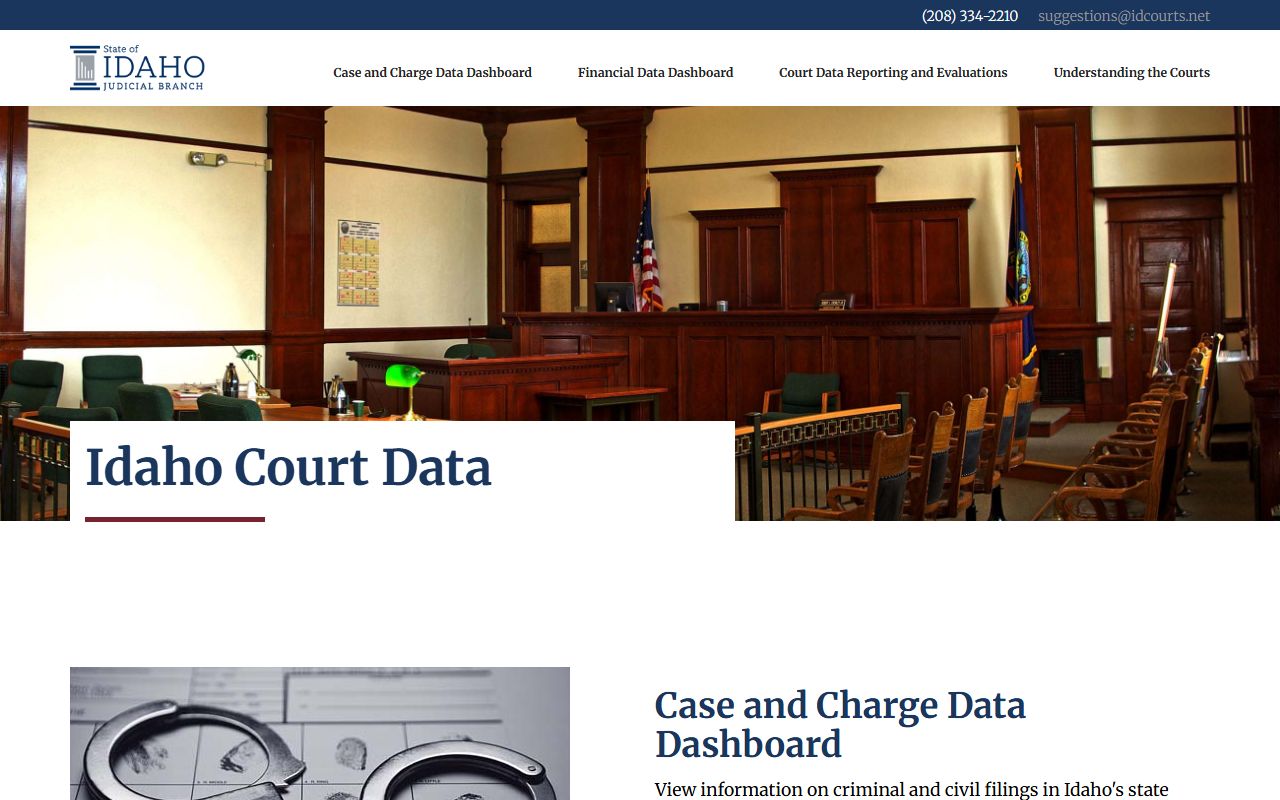 Washington County court records Idaho Court Data dashboard