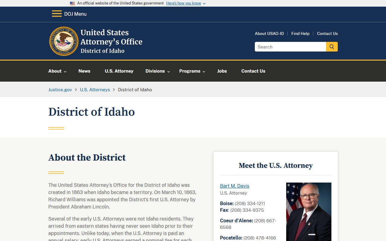 Washington County criminal court records federal prosecution source